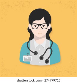 Doctor design on yellow background,clean vector