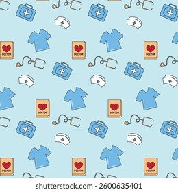 Doctor design pattern by using stethoscope and other things 
