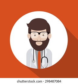 Doctor digital design, vector illustration eps 10