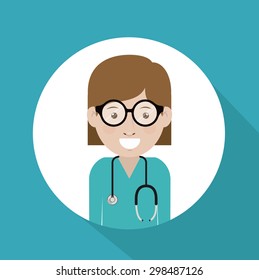 Doctor digital design, vector illustration eps 10
