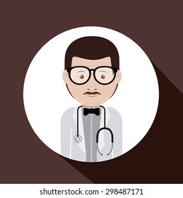 Doctor digital design, vector illustration eps 10