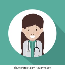 Doctor digital design, vector illustration eps 10