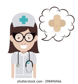 Doctor digital design, vector illustration eps 10