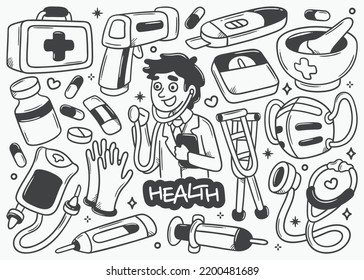 Doctor Doodle Hand Drawn Vector Collection