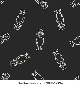 Doctor Doodle Seamless Pattern Background Stock Vector (Royalty Free ...