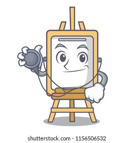 Doctor easel character cartoon style