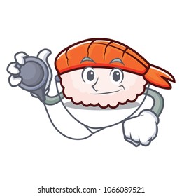 Doctor ebi sushi character cartoon