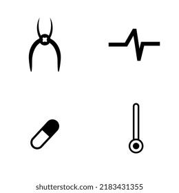 doctor equipment icon black and white