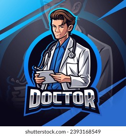 Doctor esport mascot logo design