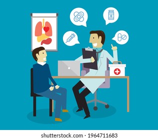 The doctor explained the medicine to the patient