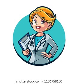 DOCTOR FEMALE ILLUSTRATION