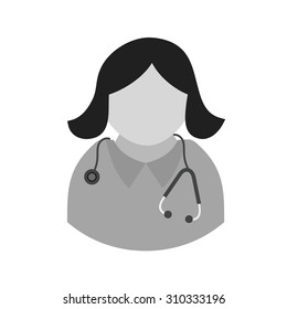 Doctor, female, woman icon vector image. Can also be used for healthcare and medical. Suitable for mobile apps, web apps and print media.