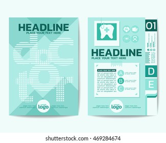 Doctor and Files Theme Poster Brochure Flyer design Layout vector template in A4 size design