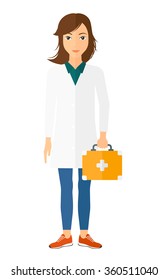 Doctor with first aid box.