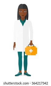 Doctor with first aid box.