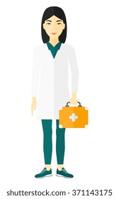 Doctor with first aid box.