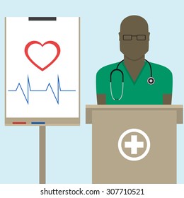 Doctor flat design