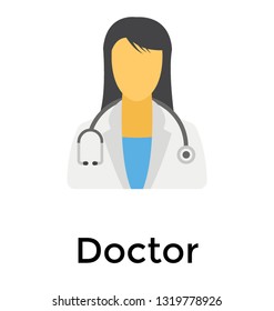 Doctor flat icon design 