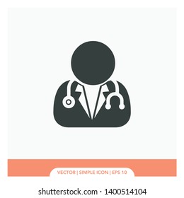 Doctor Flat Icon Vector Illustration