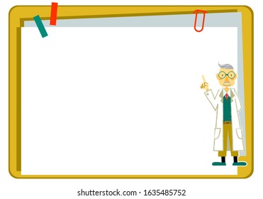 doctor frame with pointing finger