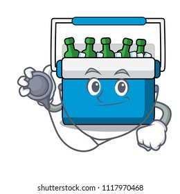 Doctor freezer bag character cartoon