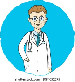 Doctor with glasses