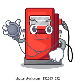 Doctor gosoline pump in the character form