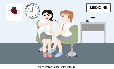 Doctor got a vaccinated regularly by experts.