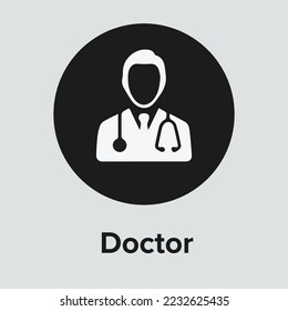 DOCTOR GREY AND BLACK ICON VECTOR