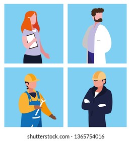 doctor with group of professionals