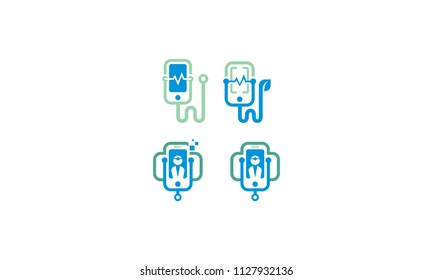 doctor health application logo icon vector