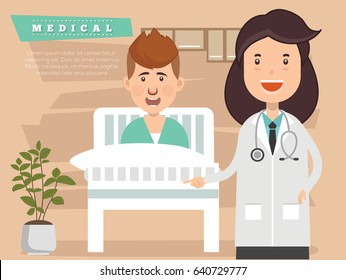Doctor and health care concept design,clean vector