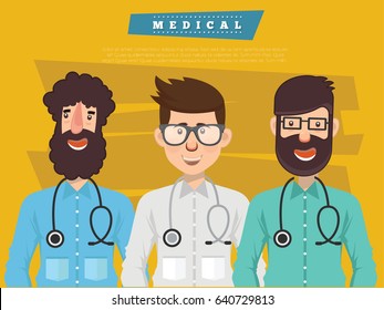 Doctor and health care concept design,clean vector