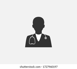 Doctor, health, medical icon. Vector illustration, flat design.