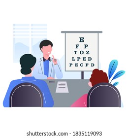 Doctor, health, patient, hospital, medical. Vector gradient illustration