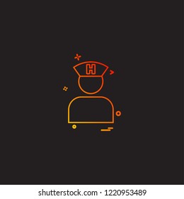 doctor healthcare medical icon vector desige