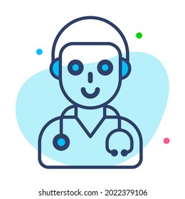 Doctor Healthcare Medical, vector graphic Illustration Icon.