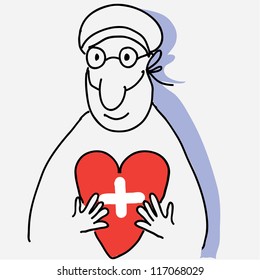 Doctor with heart
