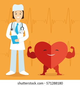 Doctor and heart.