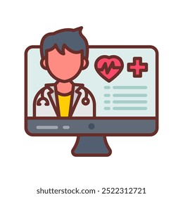 Doctor Help Filled Icons , Vector illustration