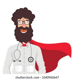 Doctor hero character vector design