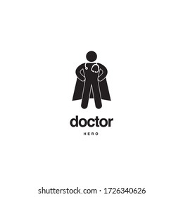 Doctor Hero Creative Idea Logo Design 