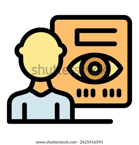 Doctor holding an eye chart, performing an eyesight test, checking visual acuity and health, diagnosing refractive errors