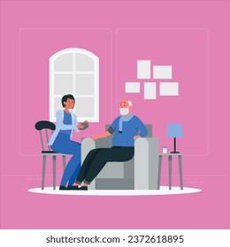 doctor home concept vector design illustration