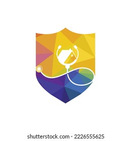 Diseño del logo del vector del hogar del doctor. Concepto del logotipo del vector médico de la casa.	