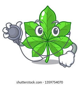 Doctor horse chestnut isolated in the cartoon