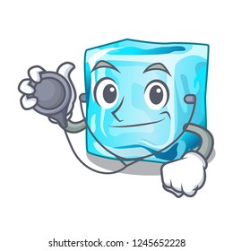 Doctor Ice cubes shape on the cartoon