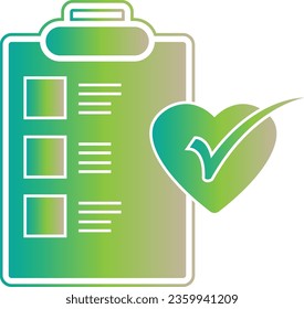 icono médico, vector de gradiente de ambulancia, chequeo médico