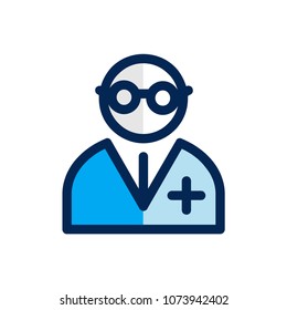 Doctor icon concept. Available in vector. Fullfiled color style.