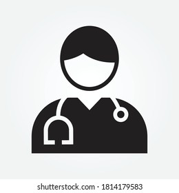 Doctor-Icon-Design für mehrere Anwendungen